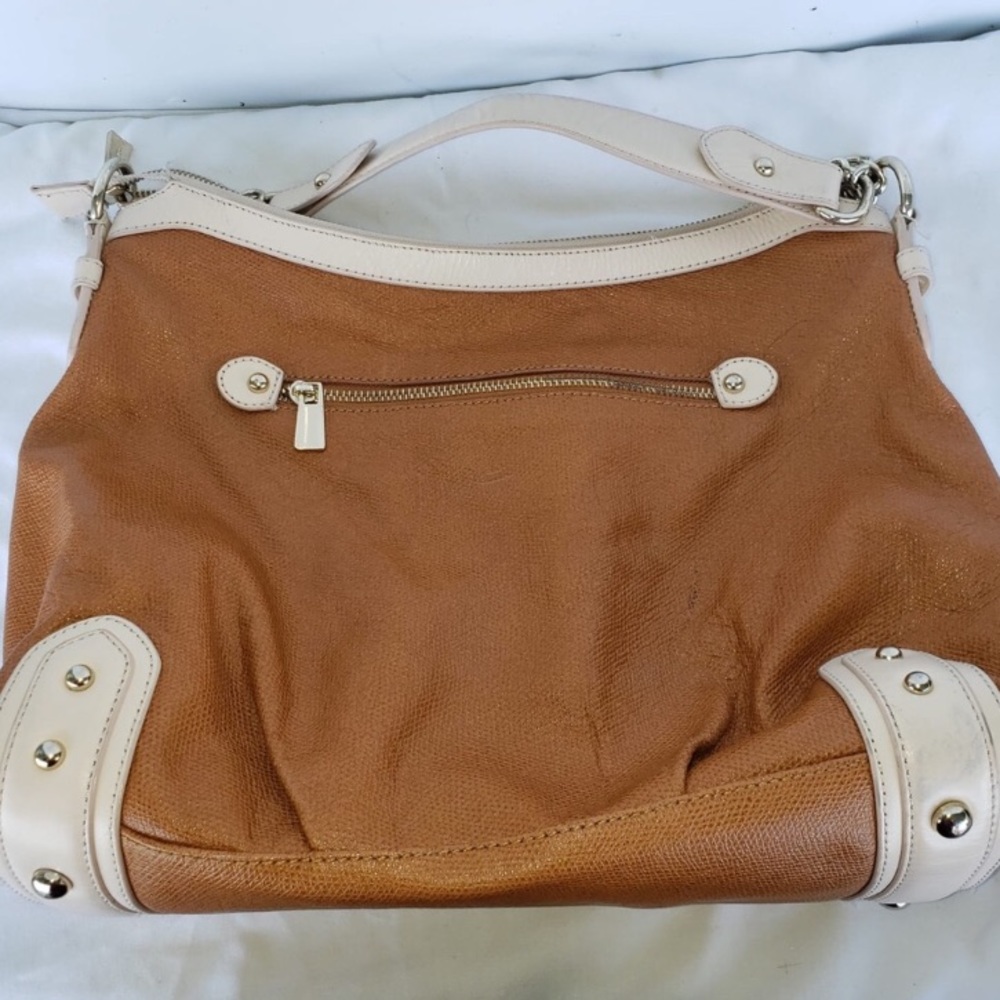 Guess Mariano Camel Tan Gold Classic Shoulder Bag
